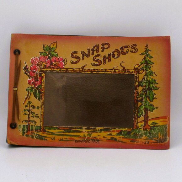 Vintage 1940s Snap Shots Photo Albums Set Of 2- 9.5x6.5" Boats  20B - Picture 3 of 7